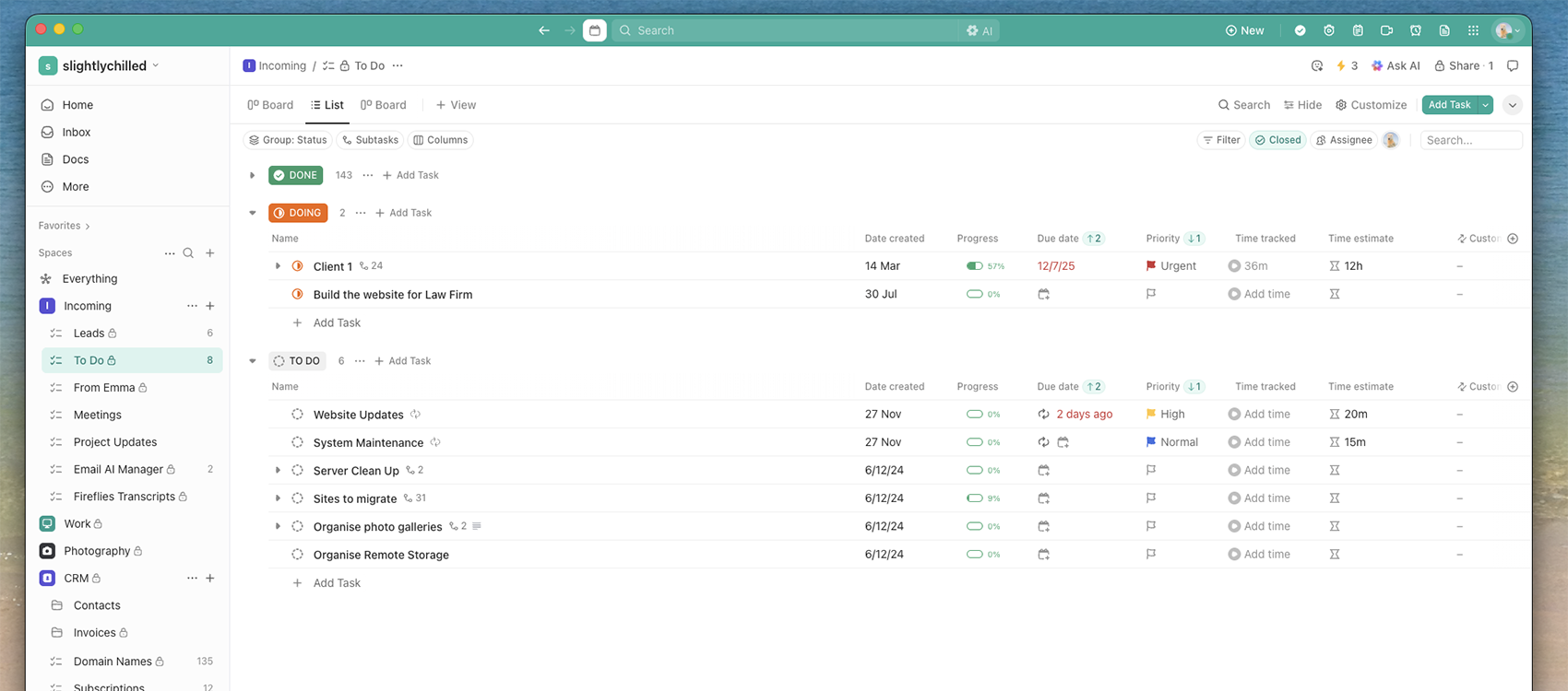 Finally An Organised CRM